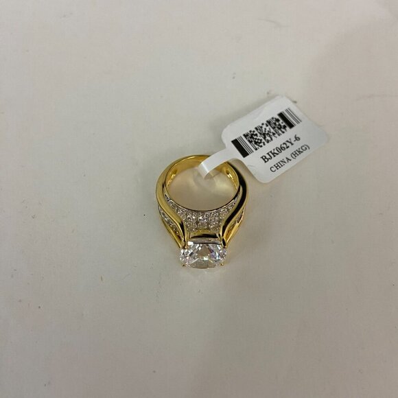 Bella Luce Cubic Zirconia Women's Engagement Ring Rhodium & 18k Gold Over Silver - Picture 9 of 11